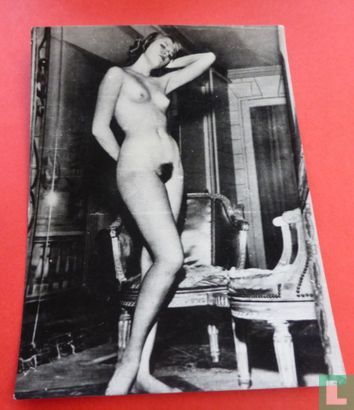 Vintage Naaktfoto 60's 'Vrouw in Woonkamer'