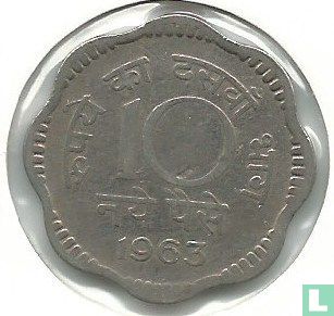 India 10 naye paise 1963 (Calcutta) - Image 1