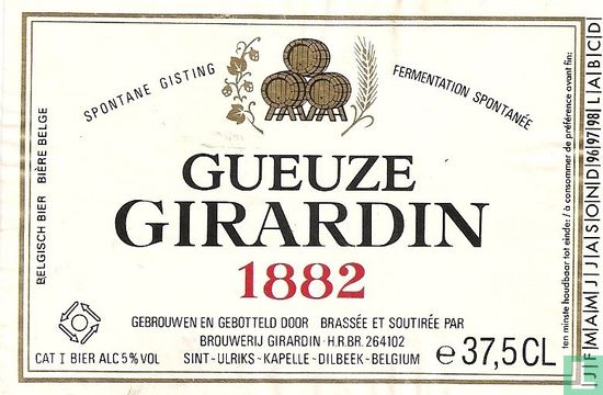 Gueuze Girardin 1882