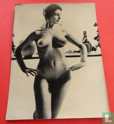 Vintage Naaktfoto 60's 'Vrouw met Decor'