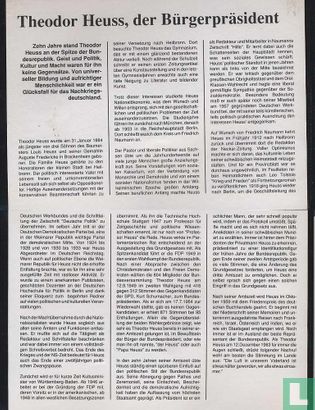 Duitsland 2 mark 1982 (Numisbrief) "Theodor Heuss" - Afbeelding 3