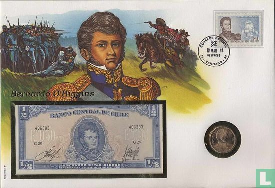 Chili 50 pesos 1994 (Numisbrief) - Afbeelding 1