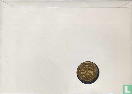 Deutschland 2 Mark 1990 (Numisbrief) "Franz Joseph Strauss" - Bild 2