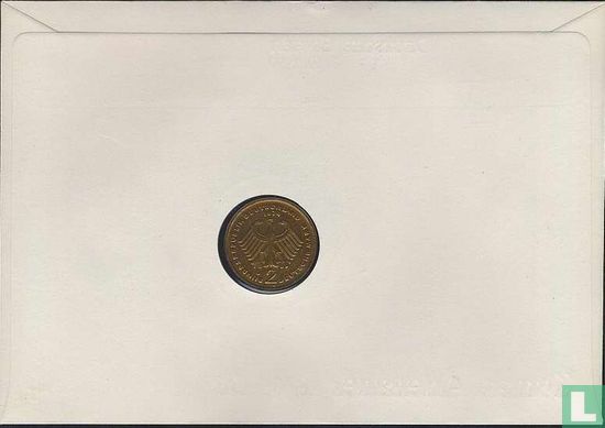 Allemagne 2 mark 1972 (Numisbrief) "Konrad Adenauer" - Image 2