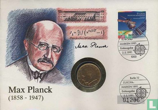 Duitsland 2 mark 1970 (Numisbrief) "Max Planck" - Afbeelding 1