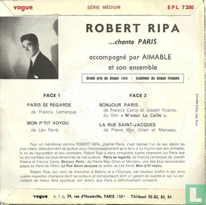 Robert Ripa ...chante Paris - Bild 2