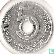 UK National transport token 5 pence - Image 1