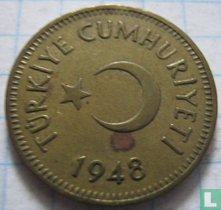 Turkije 25 kurus 1948 - Afbeelding 1