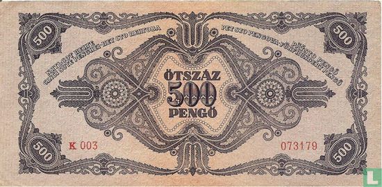 Hungary 500 Pengö 1945 (P117x) - Image 2