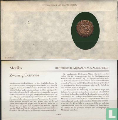 Mexico 20 centavos Numisbrief - Afbeelding 2