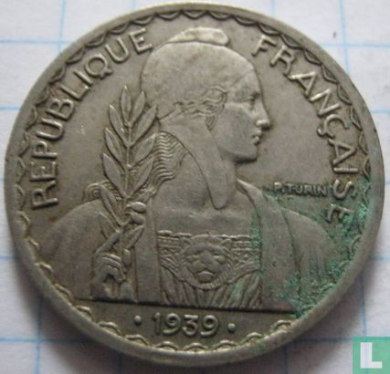 Indochine française 20 centimes 1939 (cuivre-nickel) - Image 1