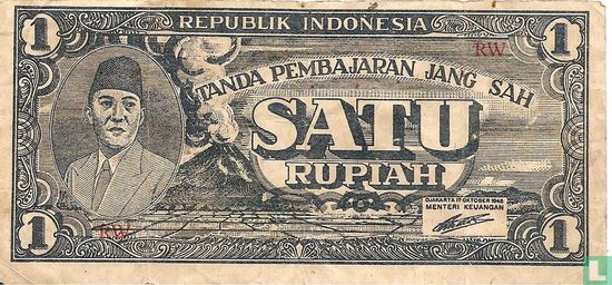 Indonésie 1 Rupiah - Image 1