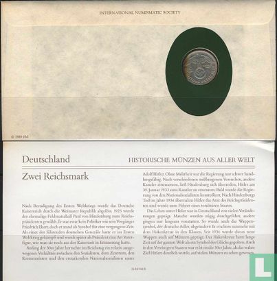 German Empire 2 reichsmark 1938 (Numisbrief) - Image 2