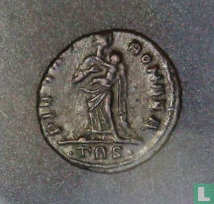 Roman Empire, AE4 Follis, 305-306 AD, Theodora 2nd wife of Constantius Chlorus, Trier, 338-339 AD - Image 2
