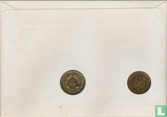 Allemagne / RDA 1 mark (Numisbrief) "Monetary Union" - Image 2