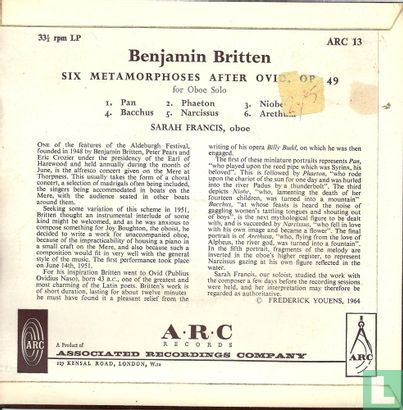 Benjamin Britten: 6 Metamorphoses after Ovid opus 49 (for oboe solo) - Afbeelding 2