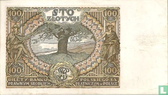Pologne 100 Zlotych 1934 - Image 2