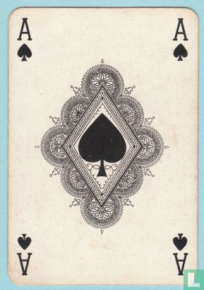 Schoppen aas, S2.., Frany, Dutch, Ace of Spades, Speelkaartenfabriek Nederland, (SN), Speelkaarten, Playing Cards - Afbeelding 1