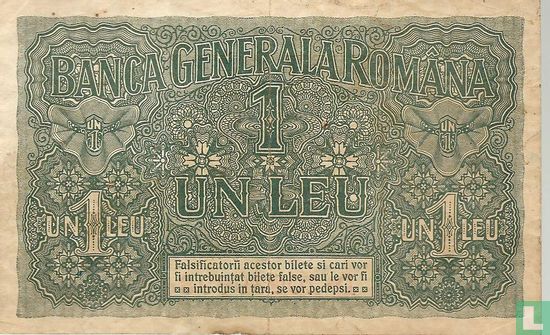 Romania 1 Leu ND (1917) - Image 2