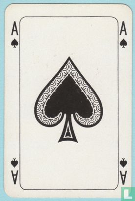 Schoppen aas, S6 02A, NVV, Dutch, Ace of Spades, Speelkaartenfabriek Nederland, (SN), Speelkaarten, Playing Cards - Bild 1