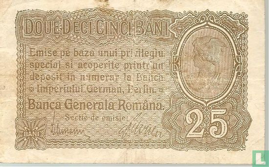 Romania 25 Bani ND (1917) - Image 1