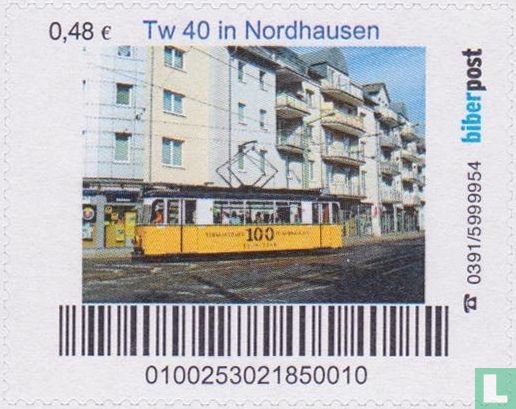 Biberpost, Straßenbahn Nordhausen