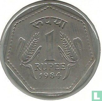 India 1 rupee 1984 (Calcutta) - Image 1