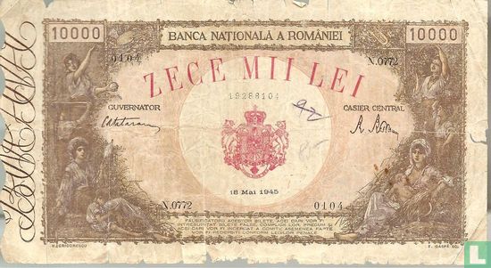 Roemenië 10.000 Lei 1945 - Afbeelding 1