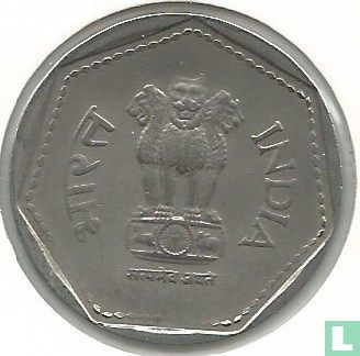 India 1 rupee 1984 (Calcutta) - Image 2