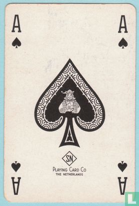 Schoppen aas, S3 01A, Dutch, Ace of Spades, Speelkaartenfabriek Nederland, (SN), Speelkaarten, Playing Cards - Image 1