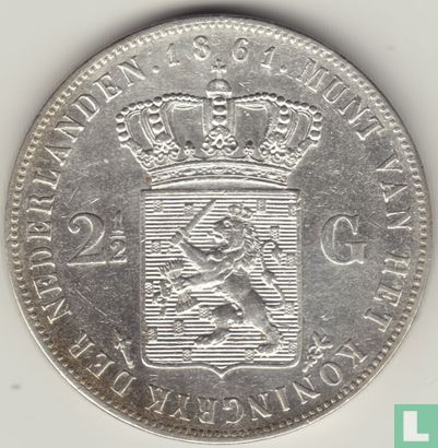 Pays-Bas 2½ gulden 1866 - Image 1