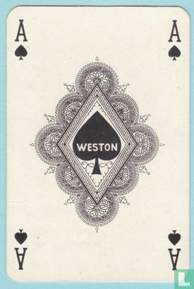 Schoppen aas, S2 05D, Weston, Dutch, Ace of Spades, Speelkaartenfabriek Nederland, (SN), Speelkaarten, Playing Cards - Image 1