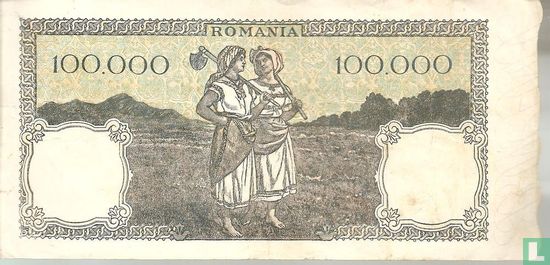 Roumanie 100.000 Lei 1946 - Image 2