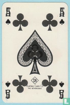 Klaver vijf, S3 03A, Pall Mall, Dutch, Five of Clubs, Speelkaartenfabriek Nederland, (SN), Speelkaarten, Playing Cards - Bild 1