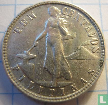 Philippines 10 centavos 1945 - Image 2
