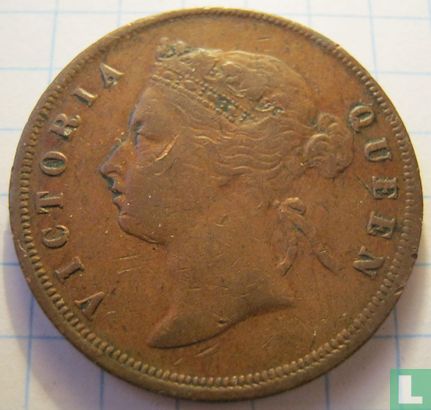 Établissements des détroits 1 cent 1891 - Image 2