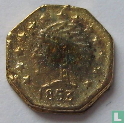 USA 1/2 dollar (Californië Goud) 1853 - Image 1