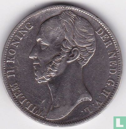 Niederlande 1 Gulden 1845 (Typ 1) - Bild 2