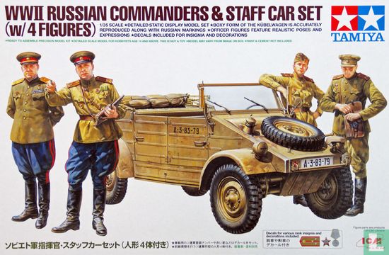 Russian Commanders & Staff Car Set - Afbeelding 1