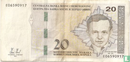 Bosnie-Herzégovine 20 Convertible Marka 2012 - Image 1