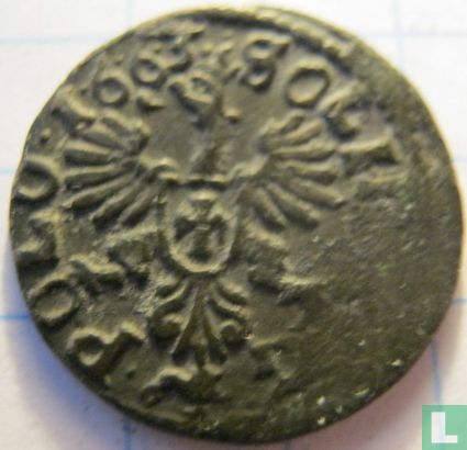 Pologne 1 solidus 1663 - Image 1