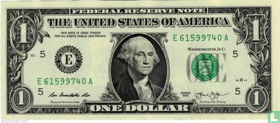 États-Unis 1 dollar 2013 E