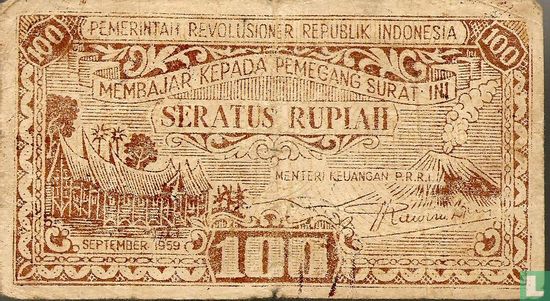 Indonesia 100 Rupiah 1959 - Image 1