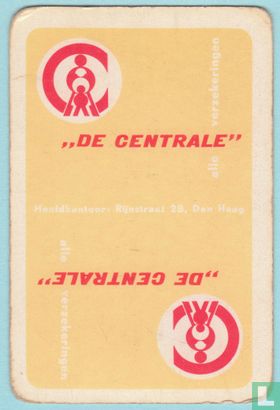 Schoppen aas, S2 03C, "De Centrale", Dutch, Ace of Spades, Speelkaartenfabriek Nederland, (SN), Speelkaarten, Playing Cards - Image 2