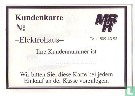 Kundenkarte - MBH - Elektrohaus - Image 2