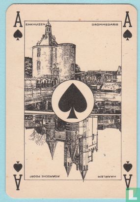 Schoppen aas, S2 03., Dutch, Ace of Spades, Speelkaartenfabriek Nederland, (SN), Speelkaarten, Playing Cards - Image 1
