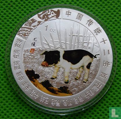 China  Lunar Zodiac - Pig  2014 - Afbeelding 1