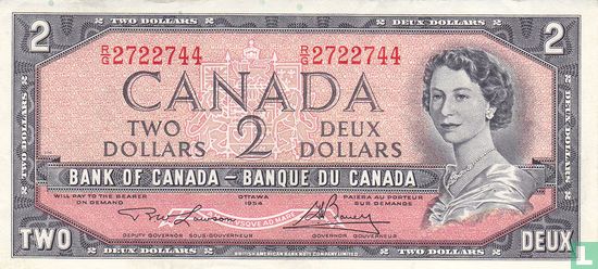 TICKET CANADA 2 DOLLARS 1954 - Image 1