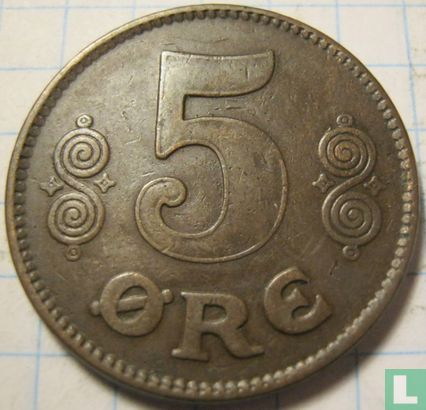 Dänemark 5 Øre 1920 - Bild 2