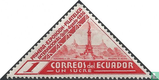Postzegeltentoonstelling in Quito
